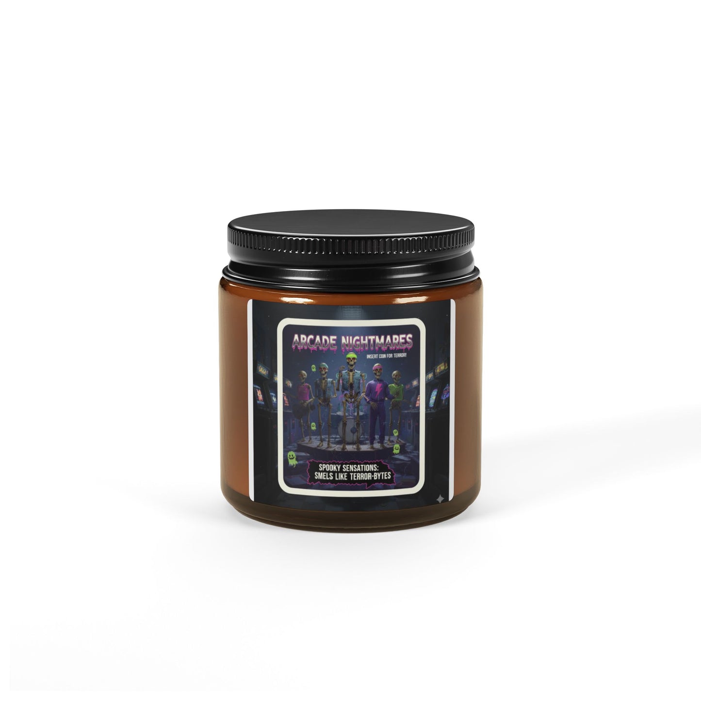 Arcade Nightmares Scented Soy Candle, Cozy Home Fragrance, Unique Gift for Gamers, Ambiance Maker, Relaxation Candle