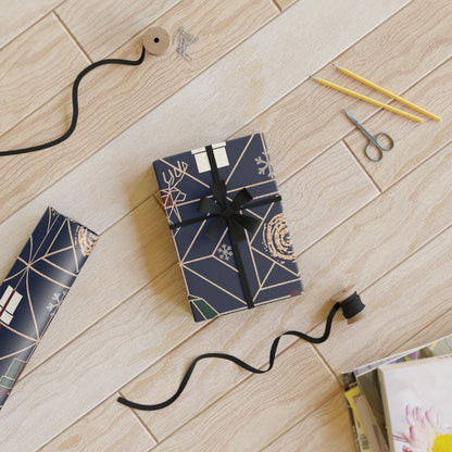 Festive Christmas Gift Wrapping Paper Roll - Holiday Designs