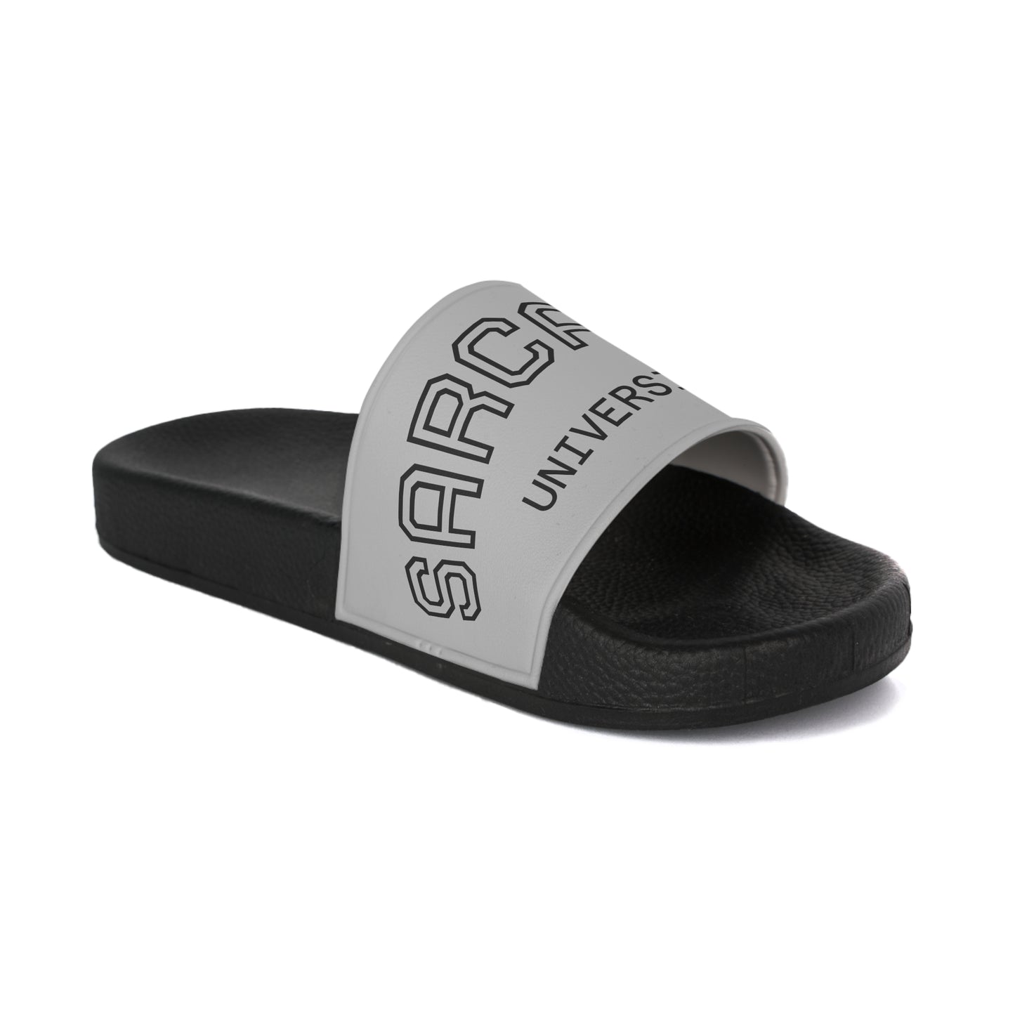 “Sarcasm university” gray color Women's Slide Sandals