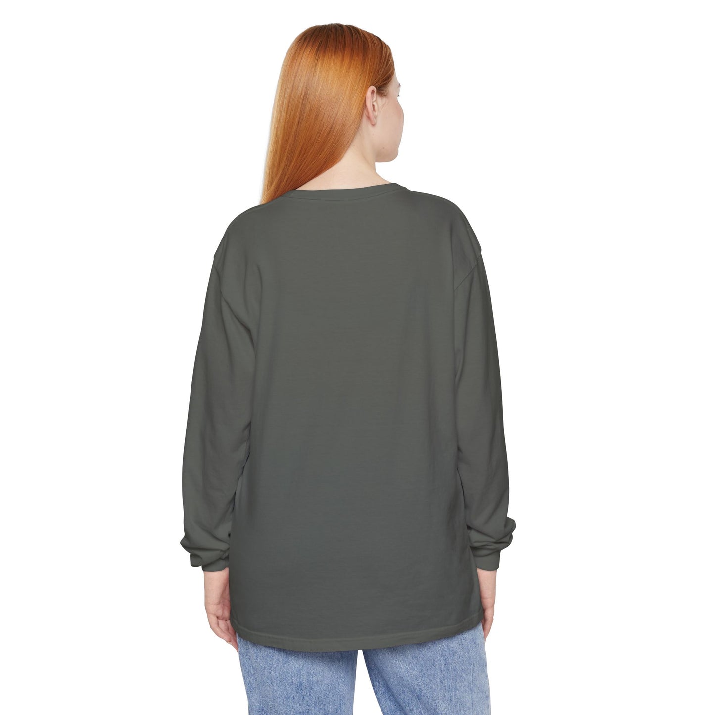 Women’s pepper Garment-Dyed Long Sleeve Tee - Cozy Casual Wear