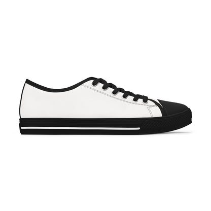 Classic White Low-Top Sneakers — Women’s Casual Canvas Shoes