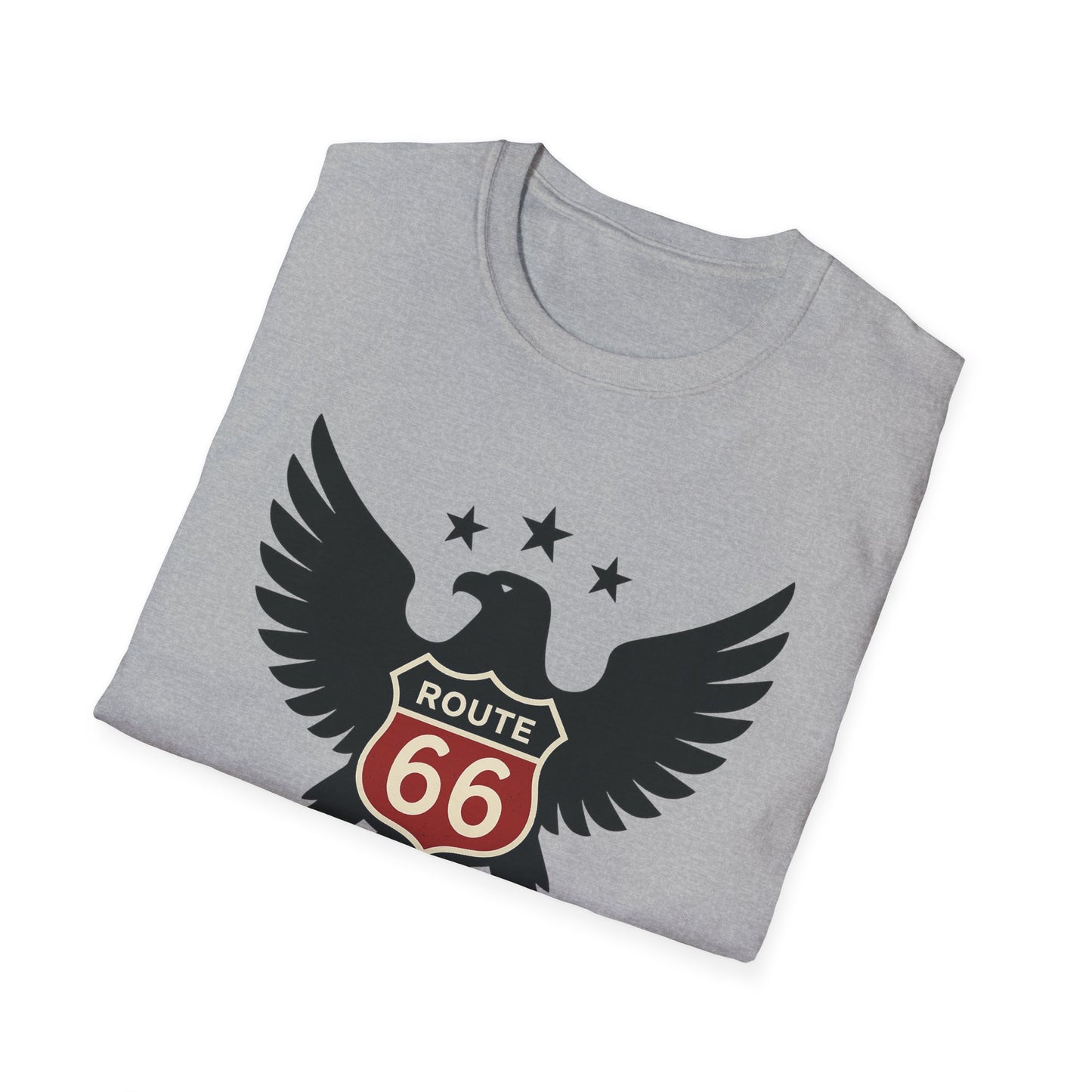 American Route 66 Eagle T-Shirt — Made in USA Vintage Roadtrip Tee