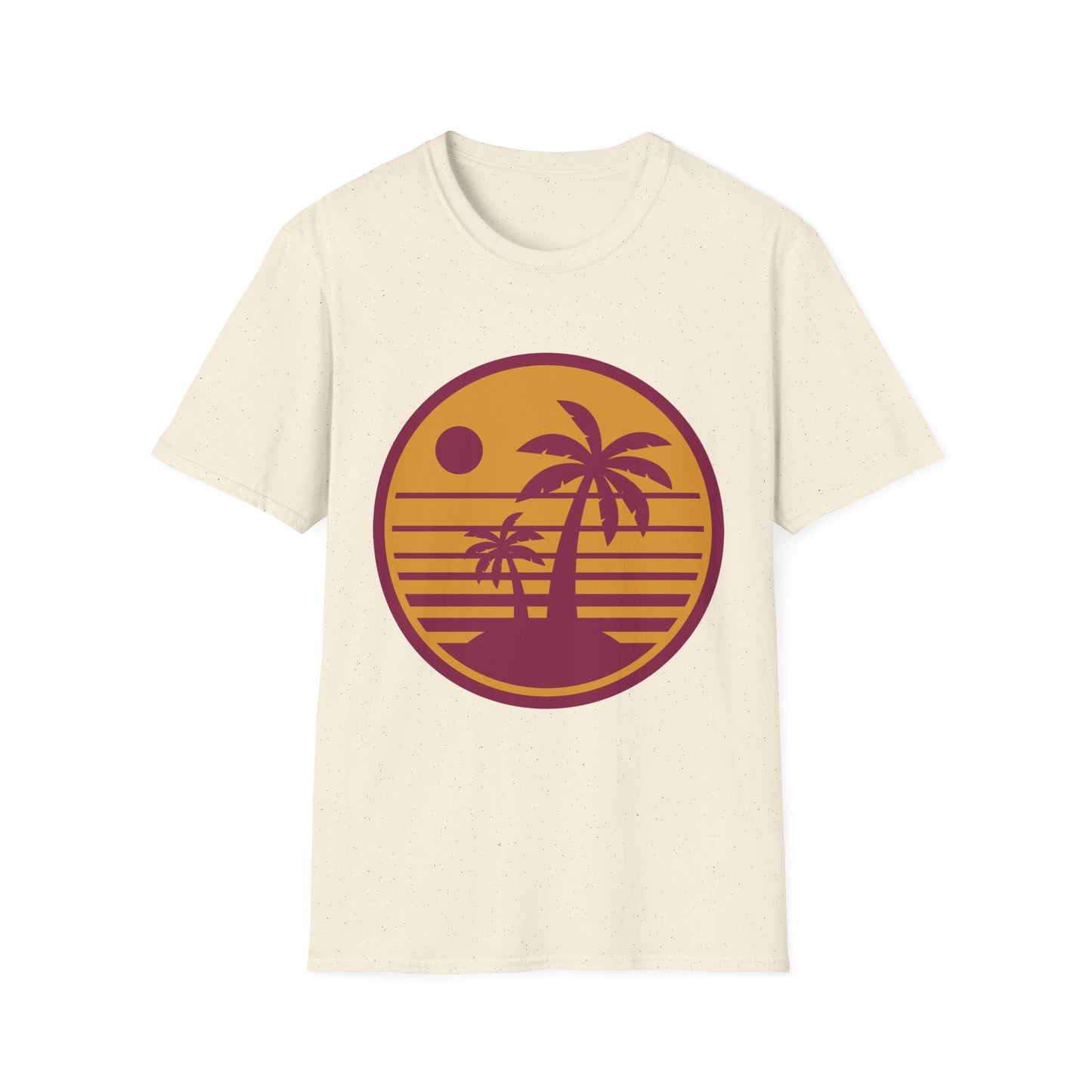 Retro Palm Sunset T-Shirt — Vintage Beach Palm Tree Tee