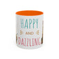 Happy and Dazzling smoking Cat Coffee Mug- cat smoking cigarette- funny (free shipping)