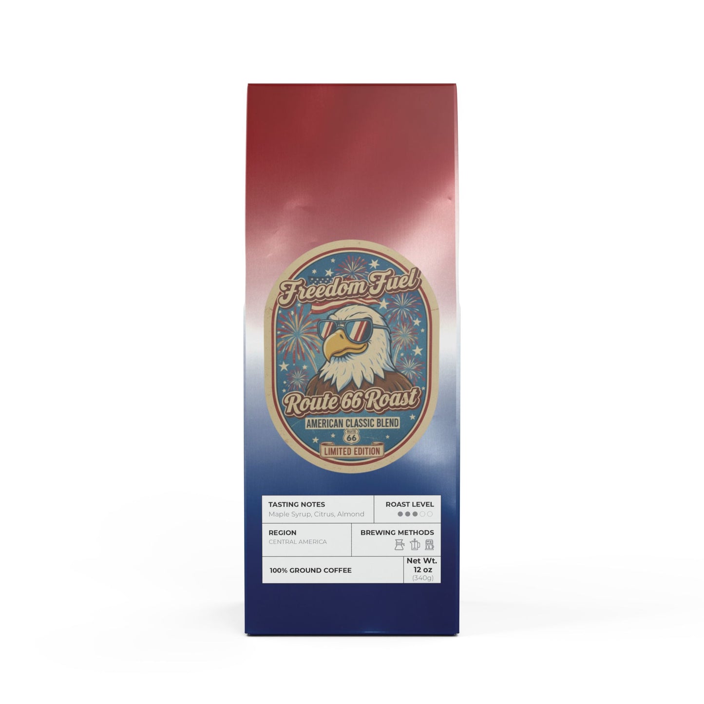 Freedom Fuel Route 66 coffee Limited Edition “Military Roots” (route 66 )Coffee Blend (Medium Roast)