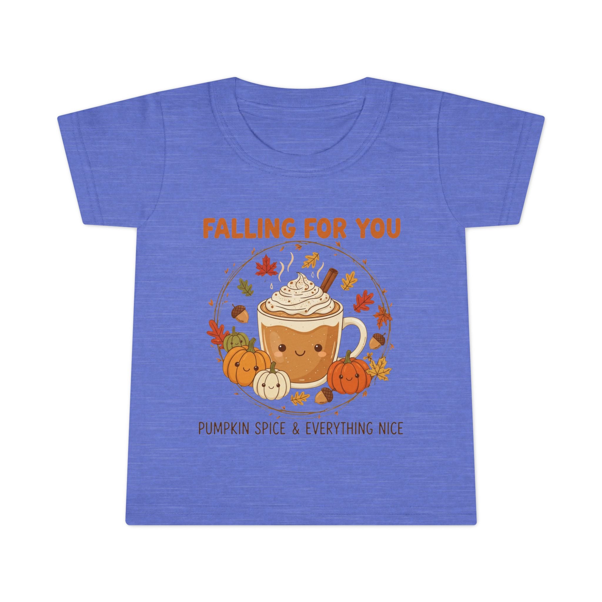 Fall-Themed Toddler T-Shirt, Cute Autumn Tee, Pumpkin Spice Fun, Thanksgiving Outfit, Seasonal Kids Apparel
