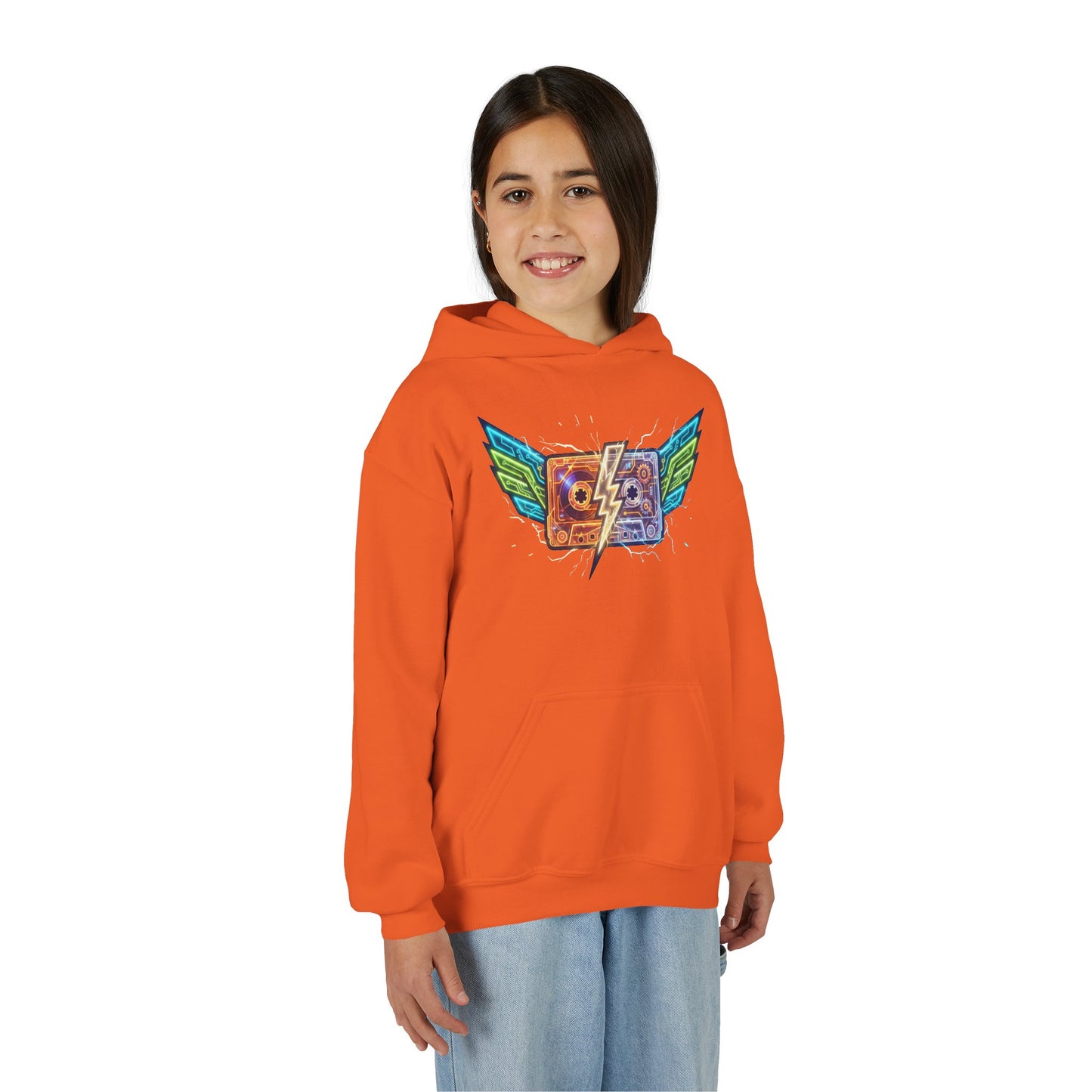 Youth Retro Cassette Wings Hoodie