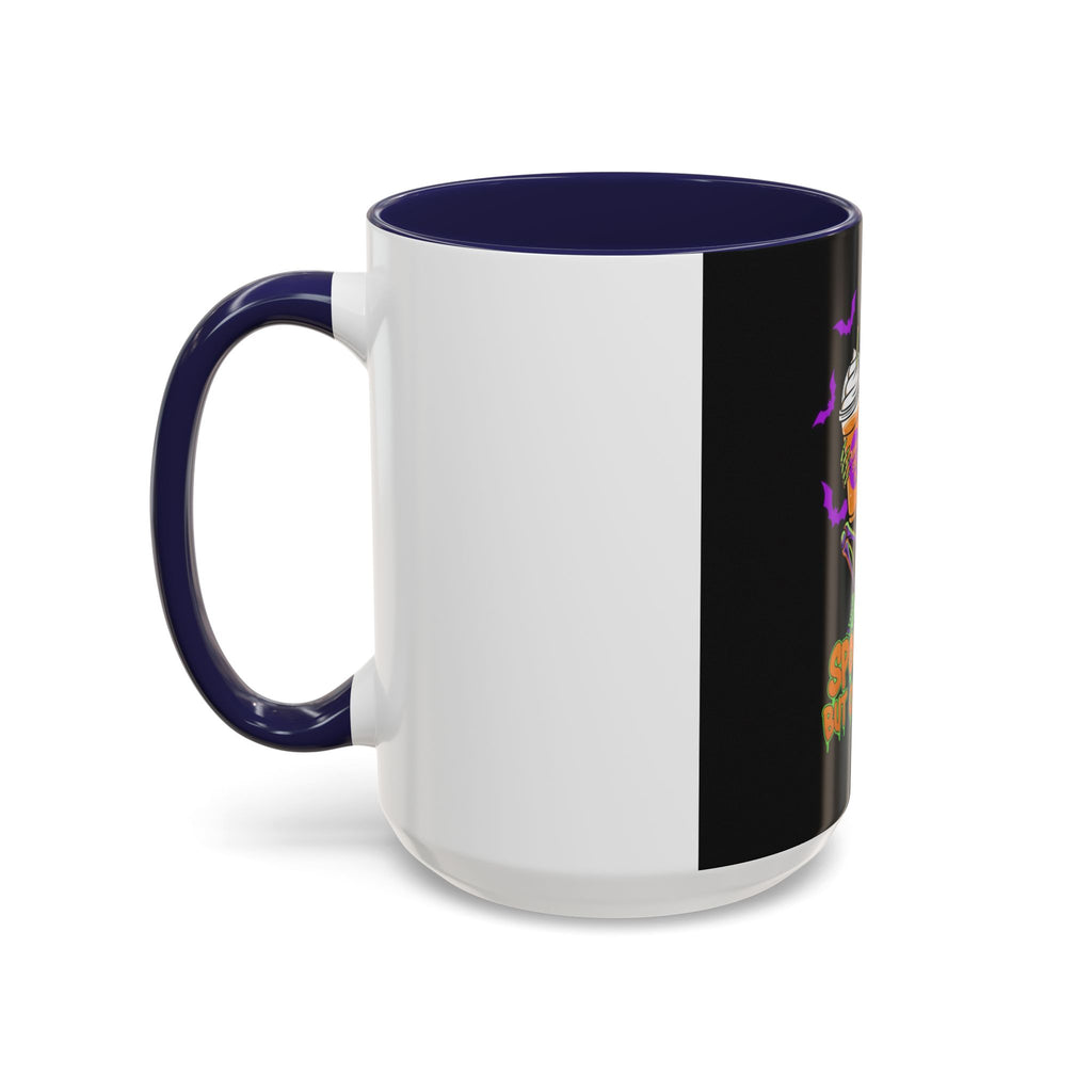 Spooky Skeleton Coffee Mug, Halloween Gift, Caffeinated Mug, Gothic Cup, Unique Drinkware, Perfect for Fall Celebrations