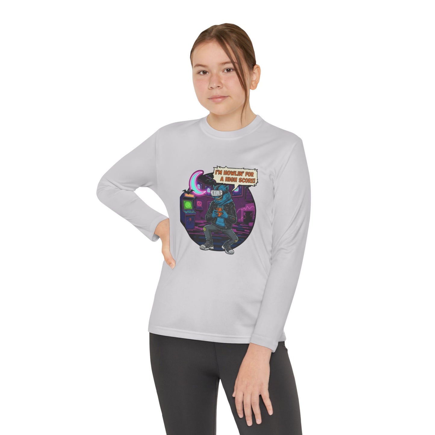 Youth Graphic Long Sleeve Tee - Cool Gamer Vibe, Perfect for Gaming Events, Birthdays, Holidays, Casual Wear, Gift Idea