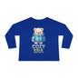 Cozy Era Toddler Long Sleeve Tee — Cute Bear in Puffer Jacket