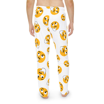 Thinking Face Emoji Pajama Pants — Novelty Men's Sleepwear