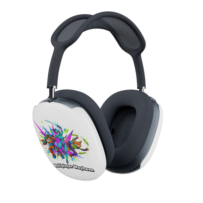 Gaming Headphones — 'Multiplayer Mayhem' themed Colorful Gamer Graphic Protective Headphones  (free shipping)