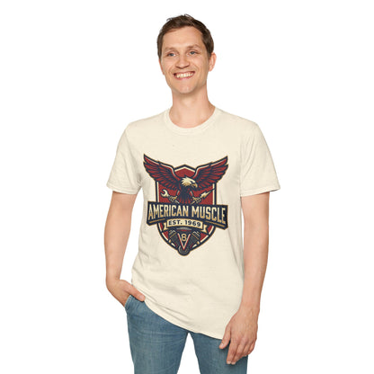 American Muscle Eagle T-Shirt — Vintage V8 Car Lover Tee