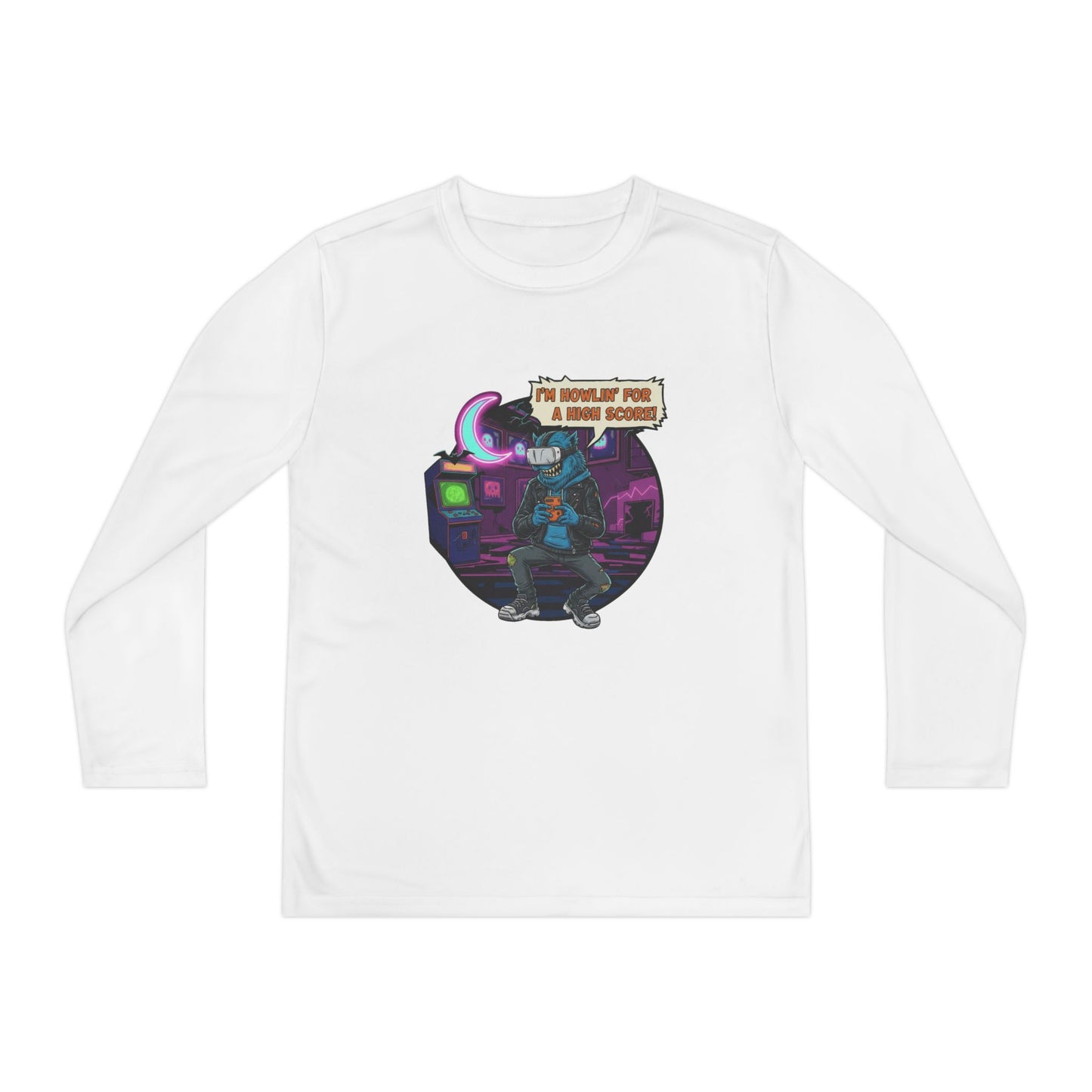 Youth Graphic Long Sleeve Tee - Cool Gamer Vibe, Perfect for Gaming Events, Birthdays, Holidays, Casual Wear, Gift Idea