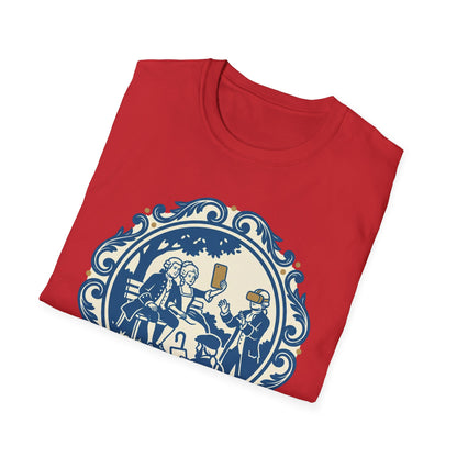 Vintage Blue Rococo Smartphone Toile -  T-Shirt