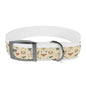Cute Cartoon Dogs Dog Collar — Beige Puppy Pattern Adjustable Collar