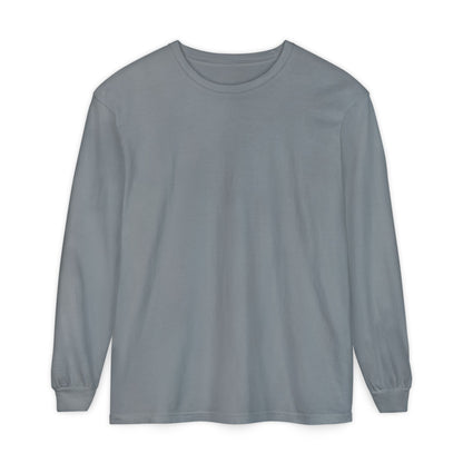 Women’s gray Garment-Dyed Long Sleeve T-Shirt - Comfortable Casual Wear for Every Occasion