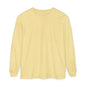 Women’s butter yellow Long Sleeve T-Shirt - Soft, Garment-Dyed Casual Wear