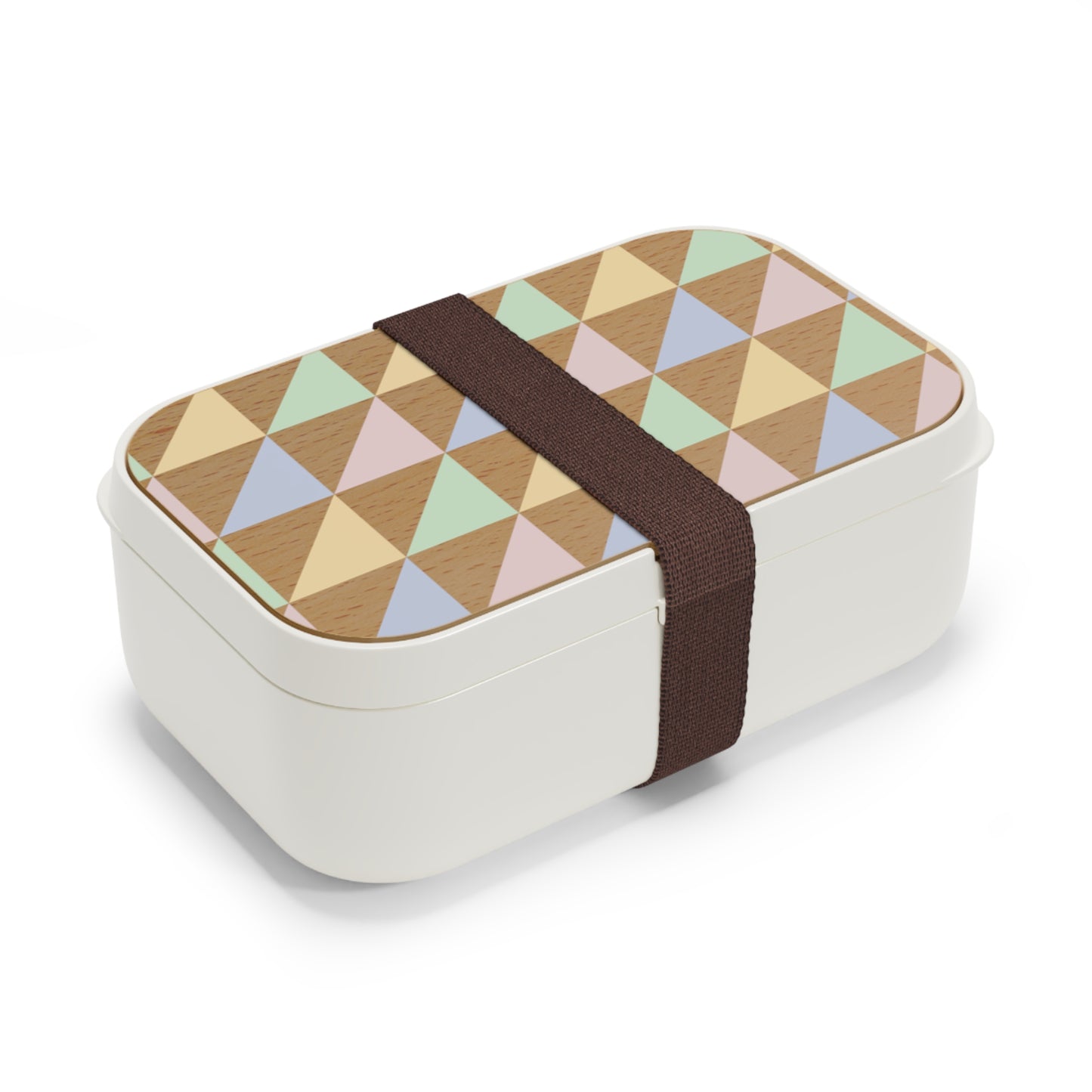 Geometric Pattern Bento Lunch Box - Eco-Friendly Food Storage for School & Work