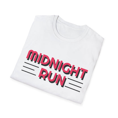 Midnight Run T-Shirt — Retro Pink Track Graphic Tee