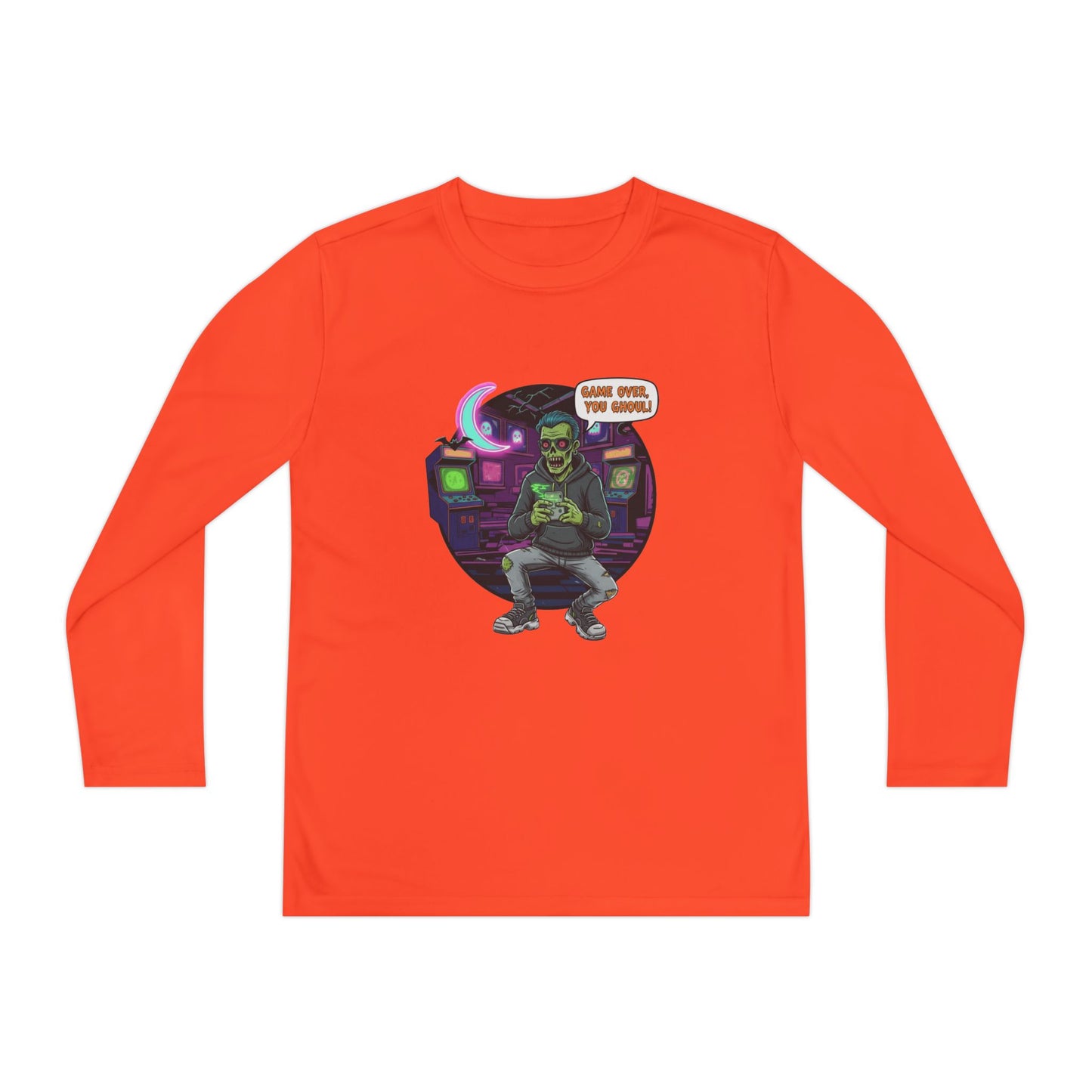 Youth girls Long Sleeve Tee, Gamer Shirt, Kids Graphic Tee, Halloween Costume Top, Fun Kids Apparel, Birthday Gift for Boys
