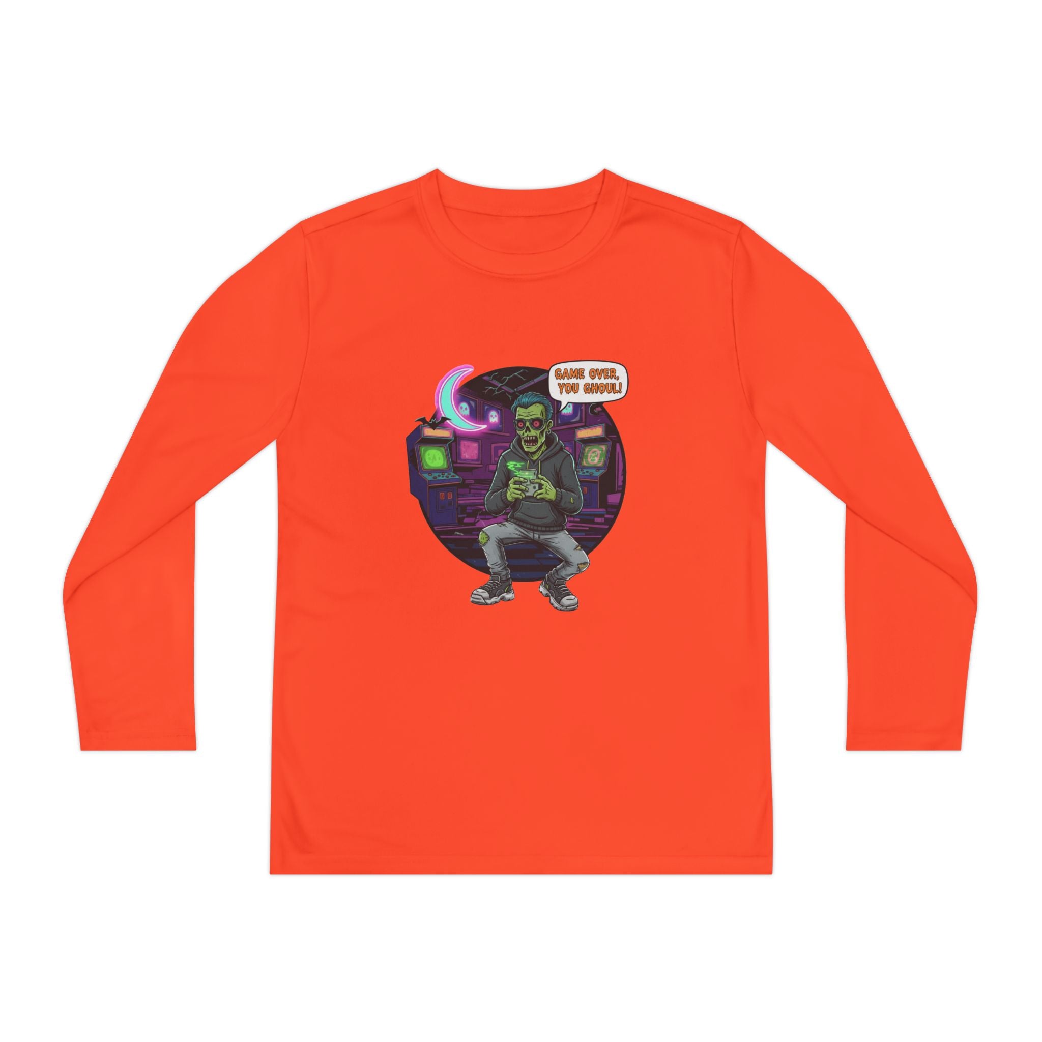 Youth Long Sleeve Tee, Gamer Shirt, Kids Graphic Tee, Halloween Costume Top, Fun Kids Apparel, Birthday Gift for Boys