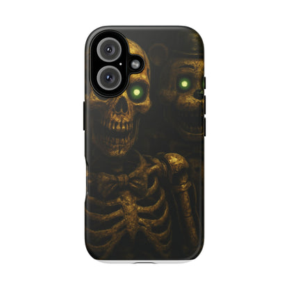 Skull Phone Case - Tough Cases, Halloween Gift, Unique Phone Accessory, Quirky Tech Cover, Halloween Decor, Dark Aesthetic