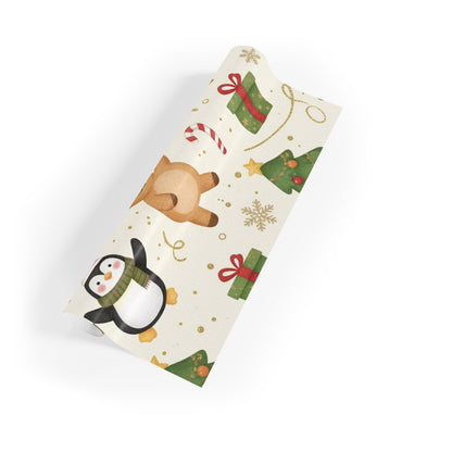 Santa and friends Gift Wrapping Paper Rolls, 1pc