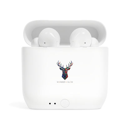 Deer Mosaic Wireless Earbuds Case — 'Wonder & Glow' Design