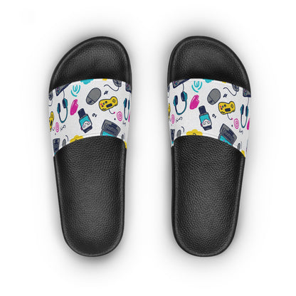 Women's Slide Sandals Tech & Gadget Doodles / Digital Whimsy