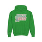 Girls Youth Hoodie — 'Holly Jolly' Pastel Christmas Holiday Sweatshirt