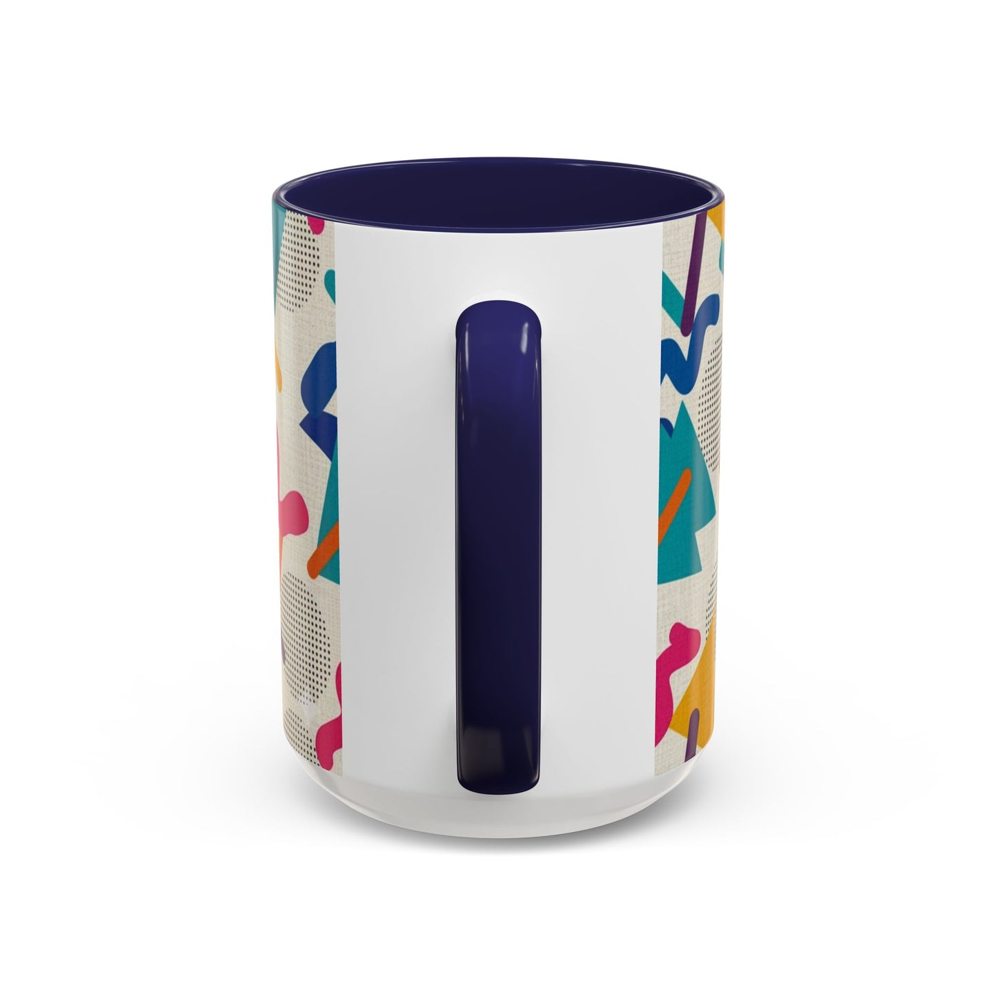 Retro Memphis Pattern Coffee Mug — 11/15oz Accent Ceramic Mug