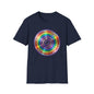 Retro Rainbow CD- Vinyl Record T-Shirt