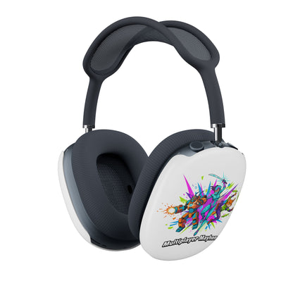 Gaming Headphones — 'Multiplayer Mayhem' themed Colorful Gamer Graphic Protective Headphones  (free shipping)