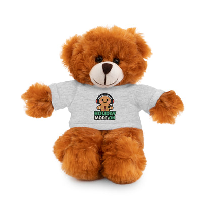 Holiday Mode On Gingerbread Bear Plush with Tee