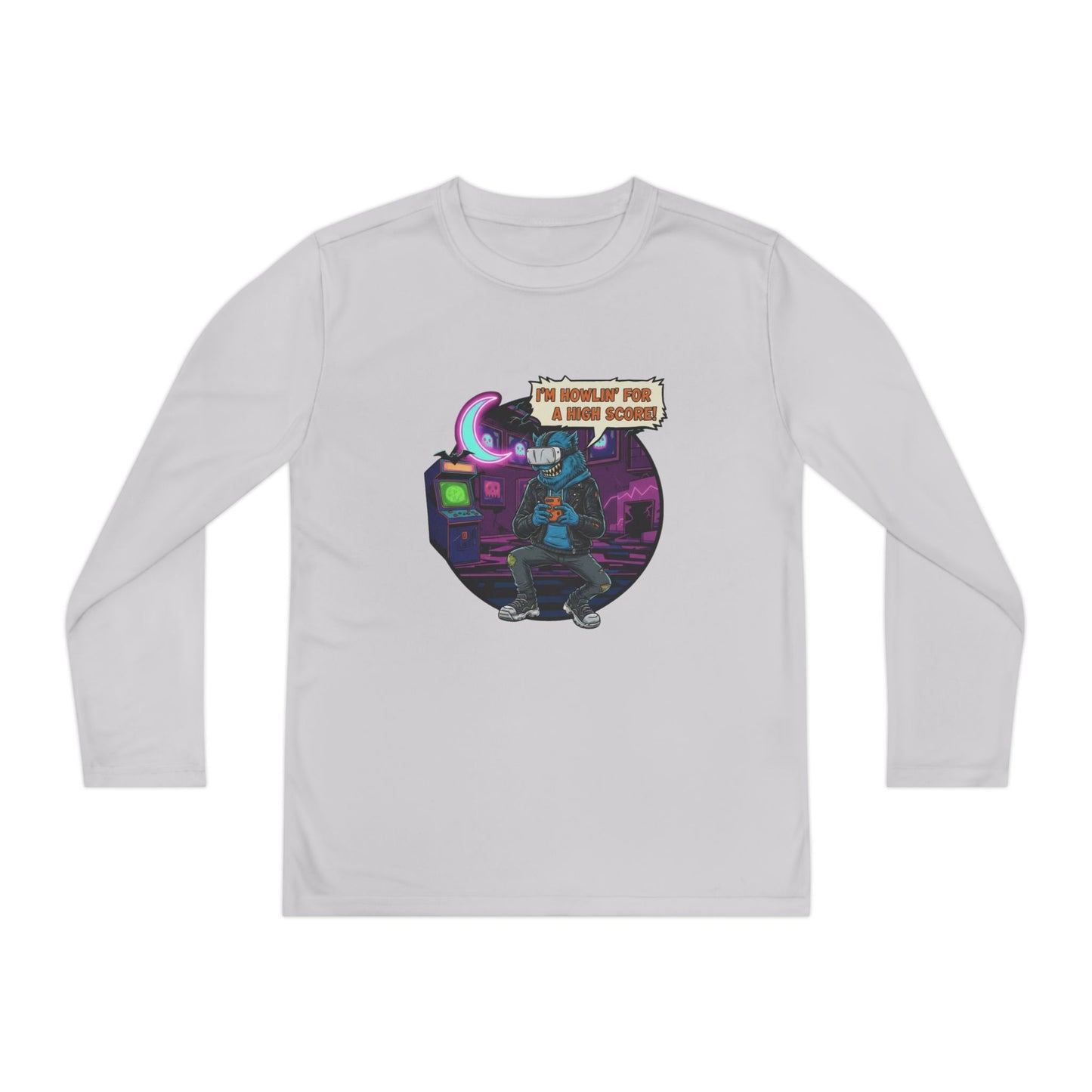 Youth Graphic Long Sleeve Tee - Cool Gamer Vibe, Perfect for Gaming Events, Birthdays, Holidays, Casual Wear, Gift Idea