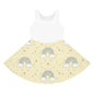Girls Rainbow Sundress – Pastel Clouds & Stars Sleeveless Dress