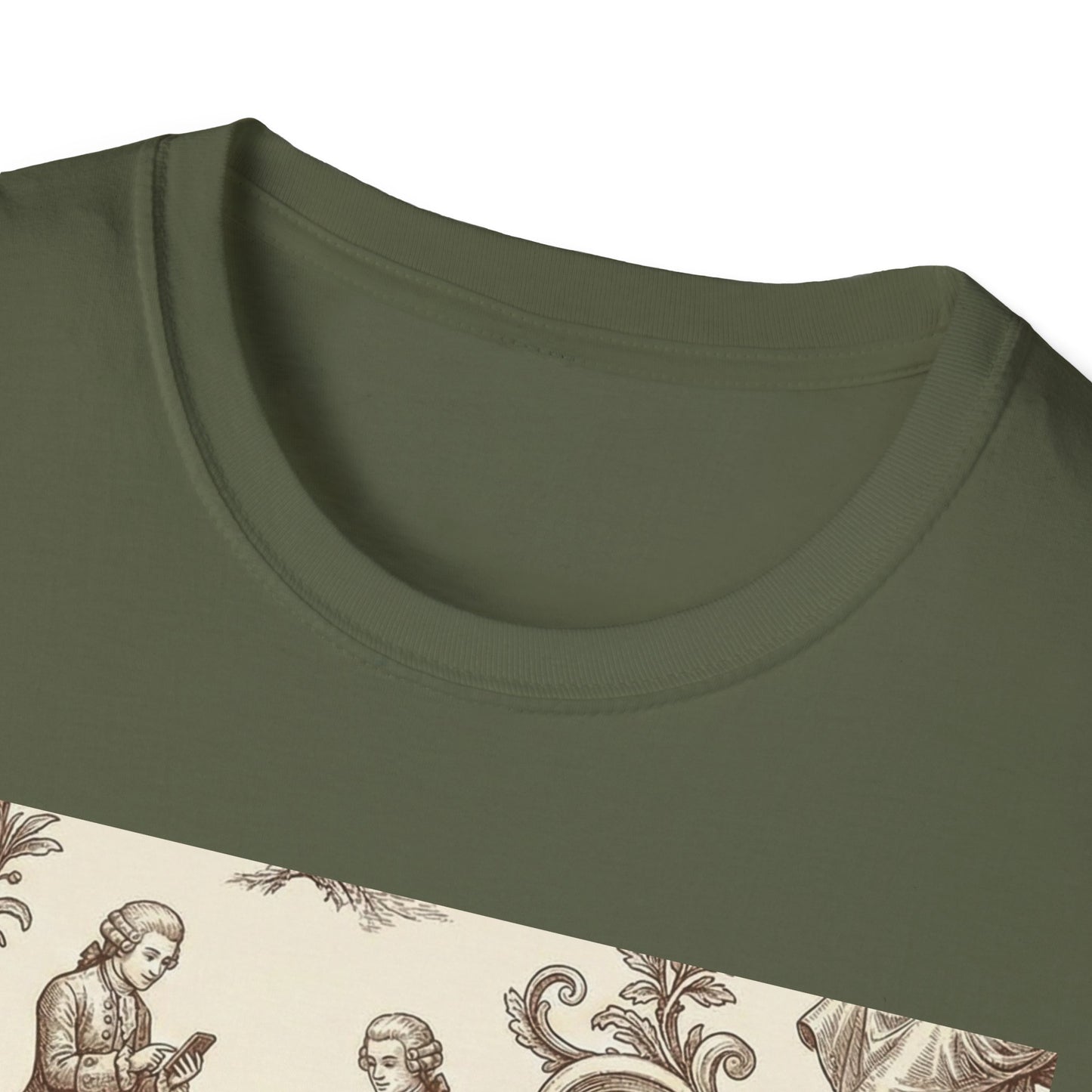 Vintage Doll Face Tee with Glitch Paint Splash