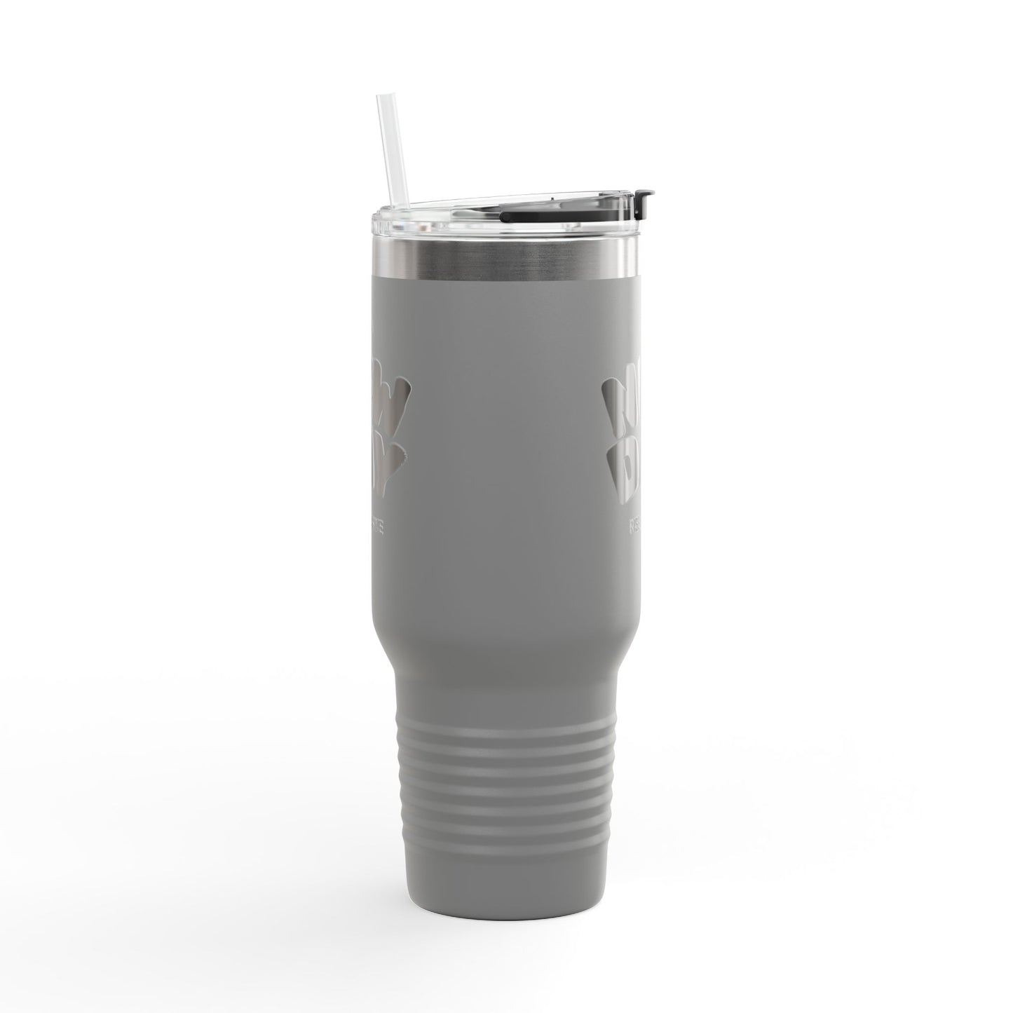40oz Insulated Travel Mug — "It's a New Day" Motivational Tumbler
