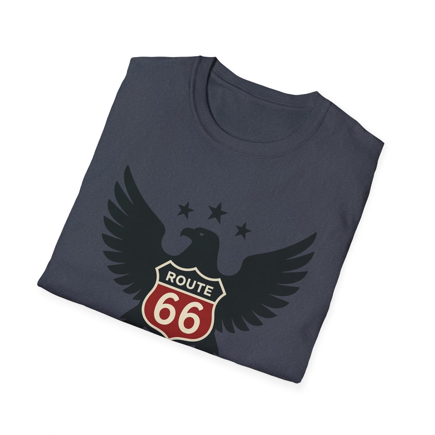 American Route 66 Eagle T-Shirt — Made in USA Vintage Roadtrip Tee