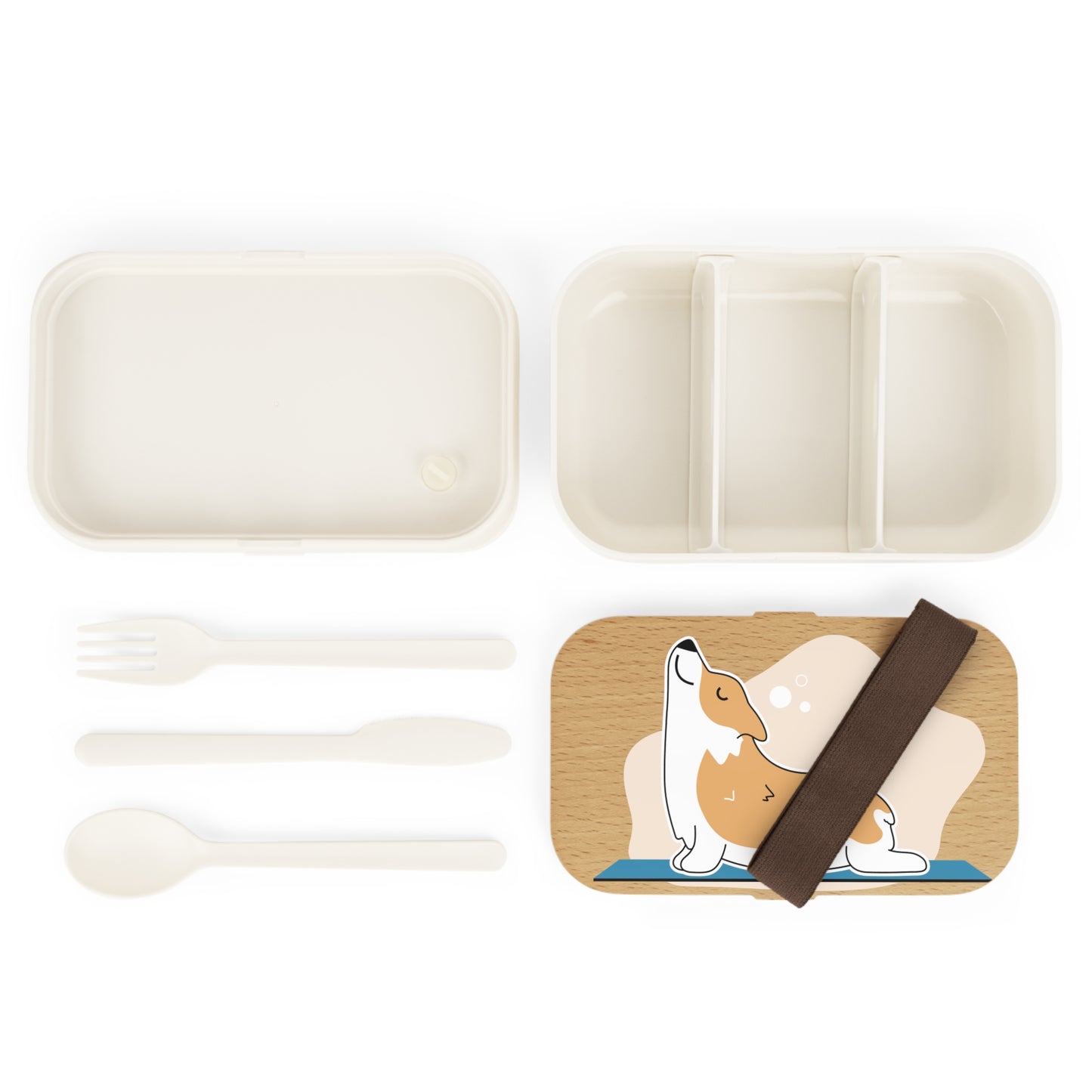 Corgi Yoga Bento Lunch Box - Cute & Functional Meal Container