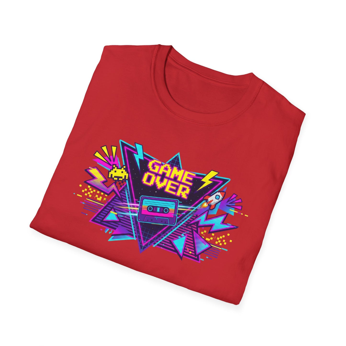 Retro 'Game Over' Graphic T-Shirt — 80s Arcade Gamer Tee