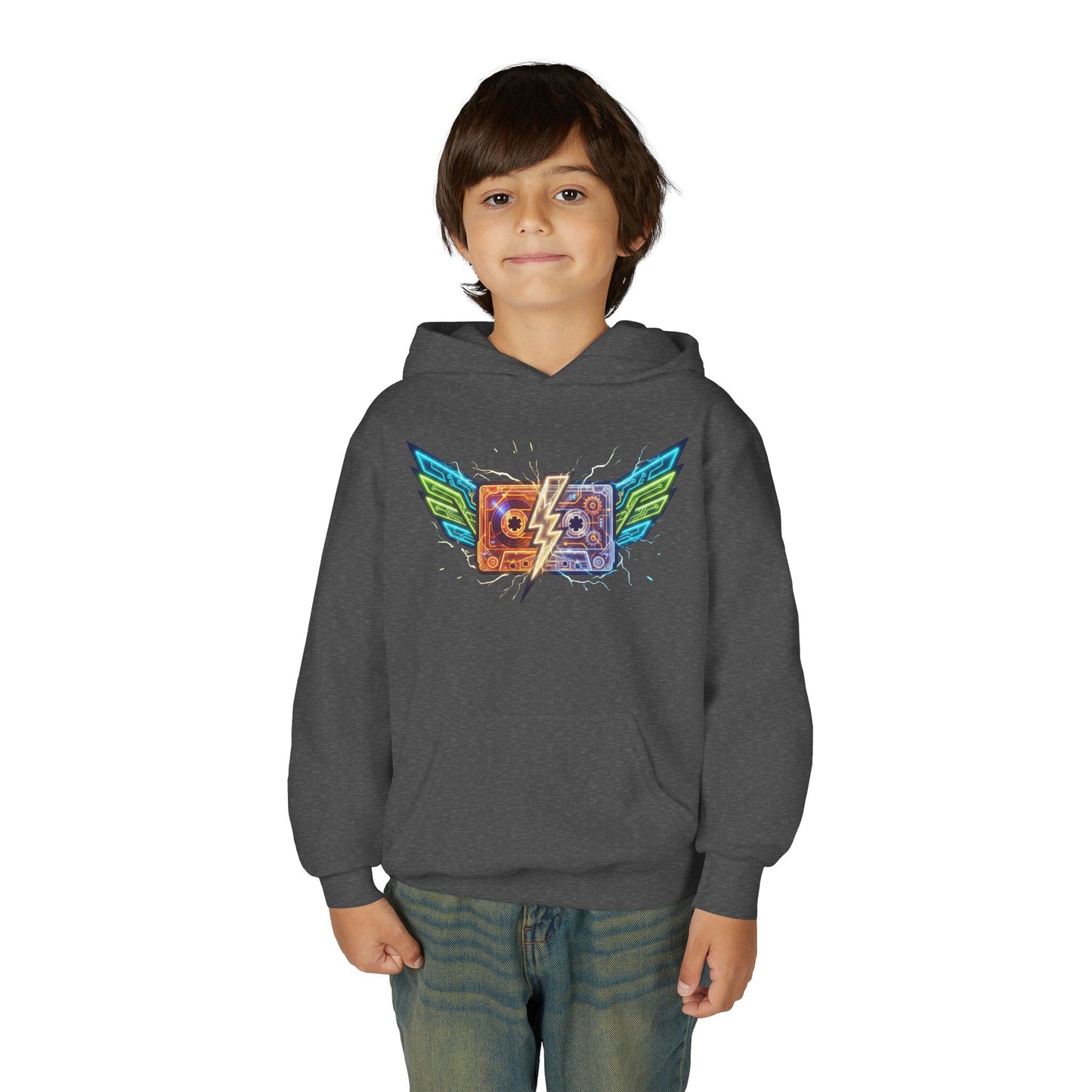 Youth Retro Cassette Wings Hoodie