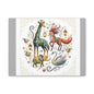 Whimsical Safari Animal Canvas — Fox, Giraffe, Elephant & Swan Matte  Luxury Wall Art (free shipping)
