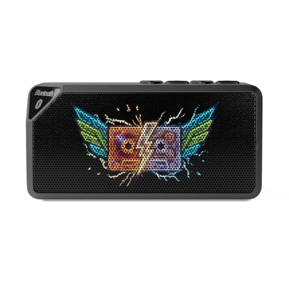 80’s Retro cassette tape Jabba Bluetooth Speaker – Colorful Winged Cassette Graphic Portable Speaker