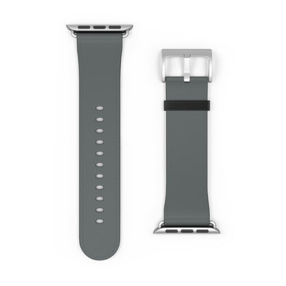 Stylish Gray Silicone Watch Band for Apple Watch - Modern & Comfortable Design