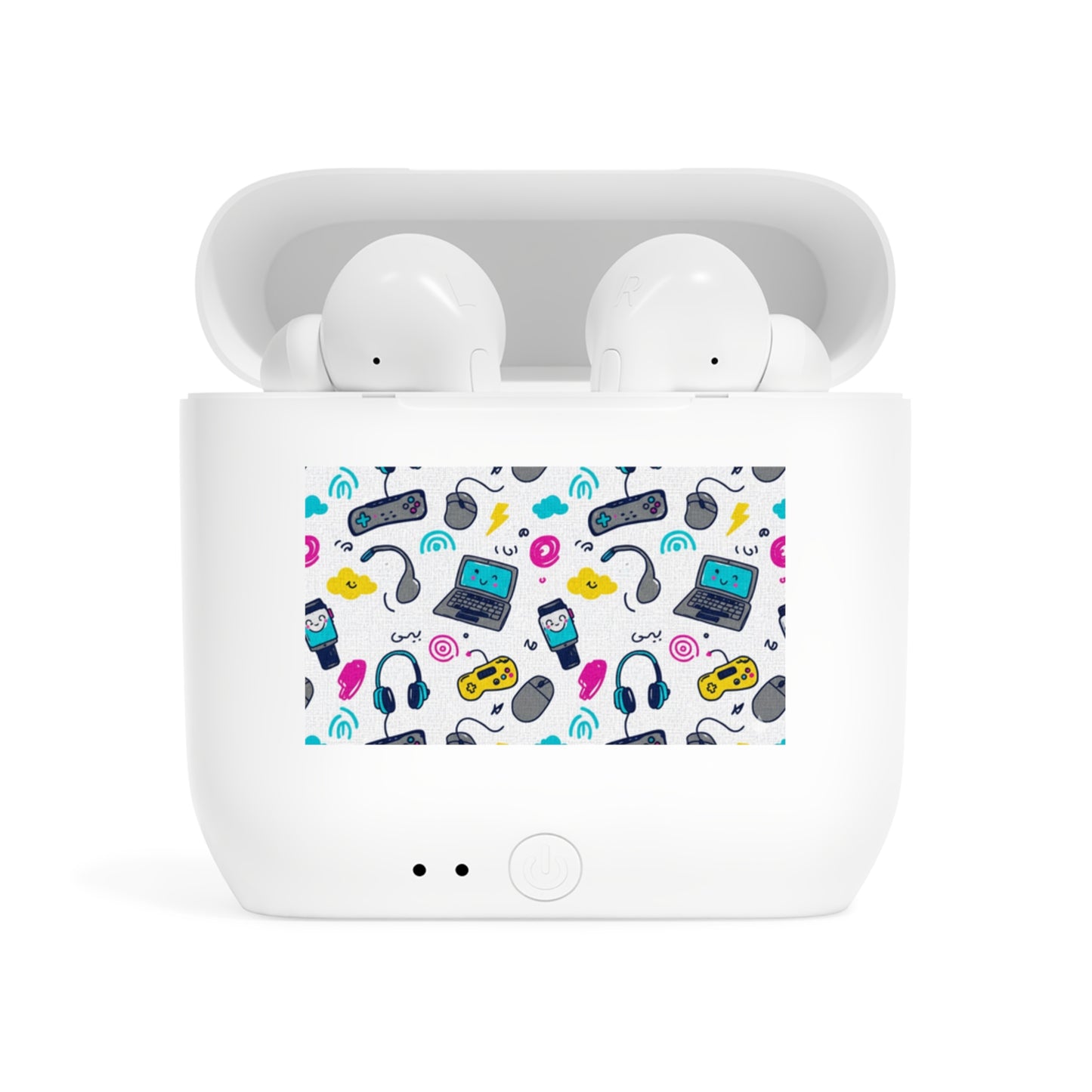 Wireless Earbuds Case — Retro Gaming Pattern