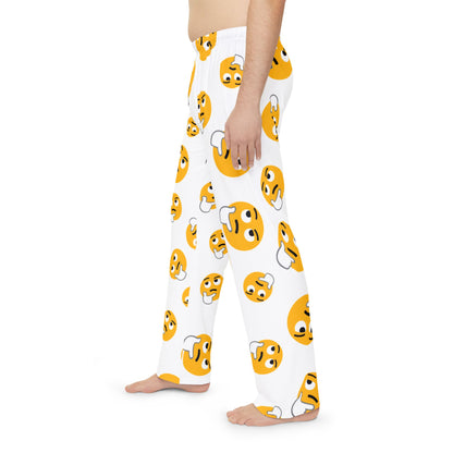 Thinking Face Emoji Pajama Pants — Novelty Men's Sleepwear