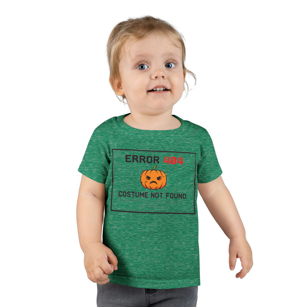 Toddler Halloween T-shirt, Error 404 Costume Not Found Design, Fun Kids Tee, Perfect for Fall Parties, Cute Gift for Toddlers