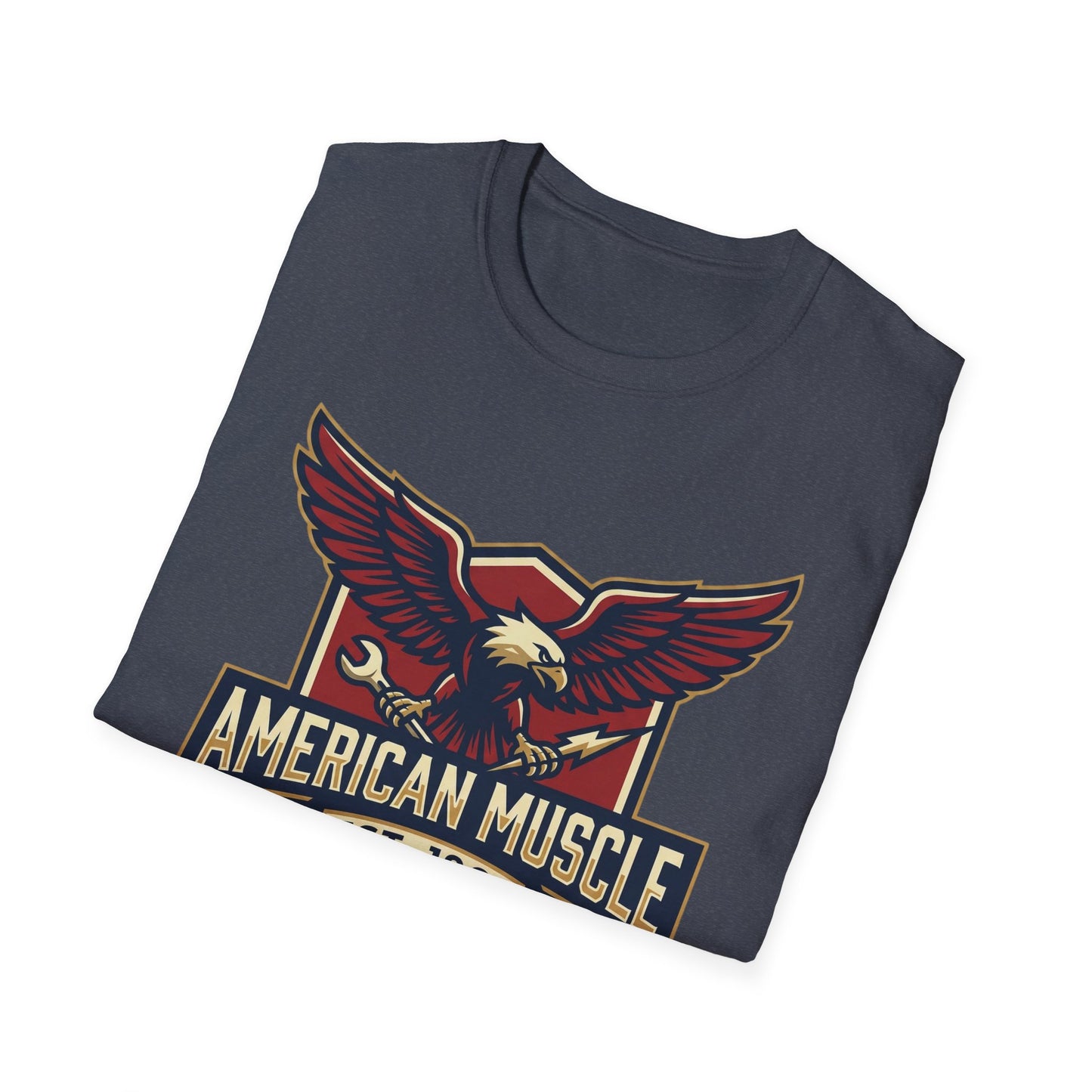 American Muscle Eagle T-Shirt — Vintage V8 Car Lover Tee